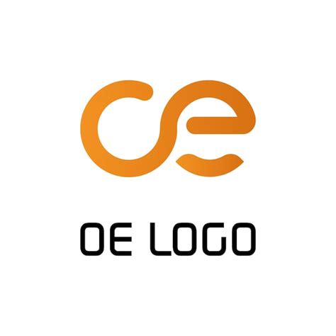 Logotipo Da Letra Moderna Oe Vetor Premium