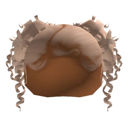 Curly Sleek Two Buns In Blonde Roblox Item Rolimon S