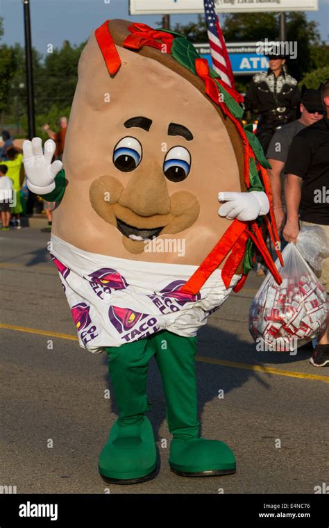 Mascot for Taco Bell, American fast food chain Stock Photo - Alamy