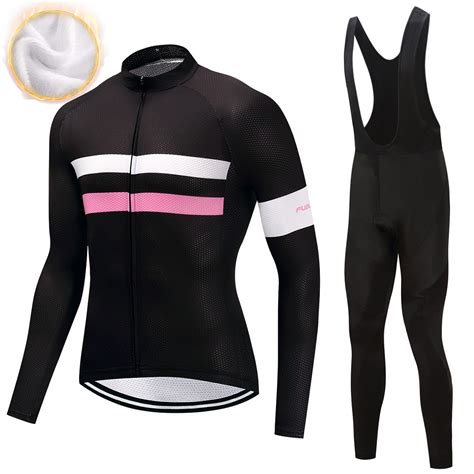 Fualrny Inverno T Rmica Velo Manga Comprida Ciclismo Jersey Set Ropa