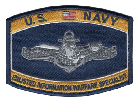 Navy Enlisted Information Warfare Specialist Patch Usn Hat Patch Ebay