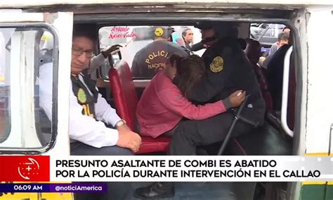 Callao presunto asaltante fue abatido durante intervención policial