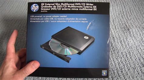 Unboxing Hp External Usb Dvd Burner Hpdvd S Youtube