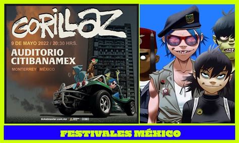 Gorillaz Anuncia Concierto En La Ciudad De Monterrey Este 2022