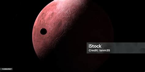 Weywot Moon Orbiting Around 50000 Quaoar Dwarf Planet 3d Render Stock ...