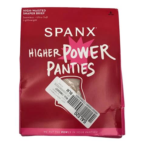 SPANX HIGHER POWER Panties S High Waisted Shaper Brief Seamless Soft Nude PicClick UK