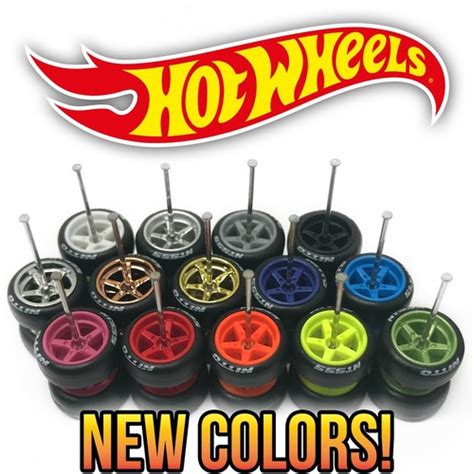 Buy Hot Wheels 5 SPOKE MUSCLE BIG Real Riders Wheels Rims Tires Set For 1 64 Scale Online At