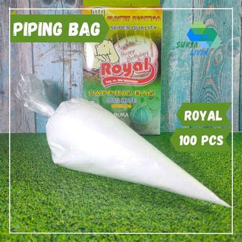 Jual Plastik Segitiga Piping Bag Icing Bag Royal Shopee Indonesia