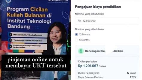 Itb Beri Opsi Bayar Ukt Lewat Pinjol Danacita Ternyata Ojk Sudah Beri