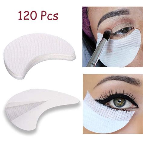 Kalolary 120 Pcs Eye Shadow Shields Eyeshadow Pads Stencils Lint Free