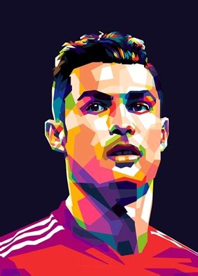 Cristiano Ronaldo Pop Art Posters Prints By Funki Printler