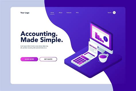 Accounting Landing Page Vector Art At Vecteezy