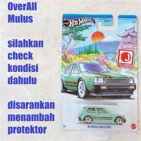 HIJAU Hot Wheels J Imports Series Toyota Starlet KP Green Seafoam Shopee Philippines