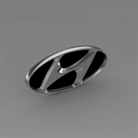 Hyundai company logo 3D model | CGTrader