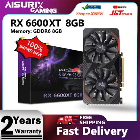 AISURIX Graphics Card RX 6600 XT 8GB GDDR6 128Bit Memory GPU 100 New