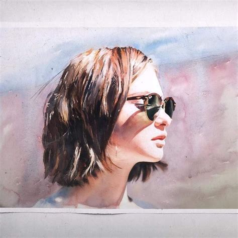 Marcos Beccari Apr Portrait Watercolor Art Watercolor Portrait