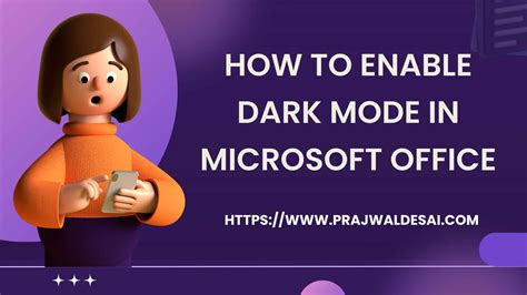 How to Enable Dark Mode in Microsoft Office