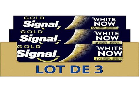 Buy Signal Toothpaste White Now Gold Plus Instant White 3 X 75ml Fast