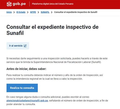 Sunafil Lanza Aplicativo “consulta Tu Expediente Inspectivo” Verifica