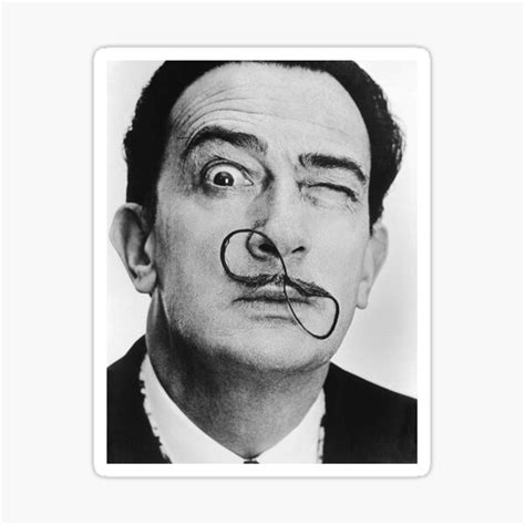 Salvador Dali Infinity Moustache Sticker For Sale By Trashpookie