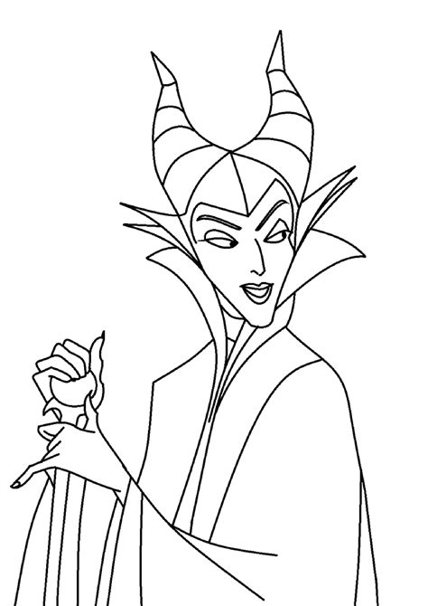 Adult Coloring Page Maleficent