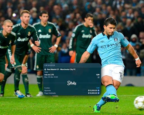 Aguero ganha mais de 9 mil dólares golos do Real Madrid frente ao