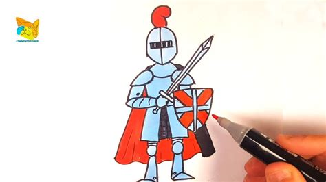 comment dessiner un chevalier étape par étape YouTube