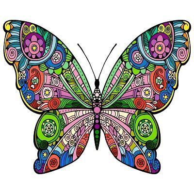 Mandalas Coloreadas Las Im Genes A Color M S Bonitas Butterfly Art