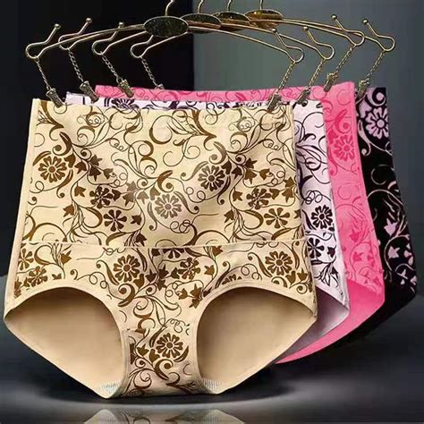 PCS SET Plus Size Panties Cotton High Waist Slimming Seamless Panty For Women Sexy Lingerie