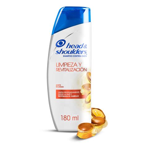 Comprar Shampoo Head And Shoulders Control Caspa Limpieza Y Revitalización Aceite De Argán 180ml