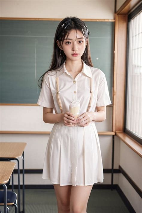 Full Body Small Breast School Uniform AI Porn