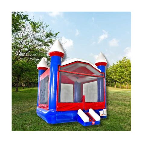 Castillo Hinchable Rojo Blanco Azul En Venta Poly Event