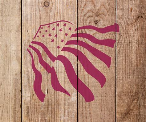 American Flag Stencil - Art and Wall Stencil - Stencil Giant