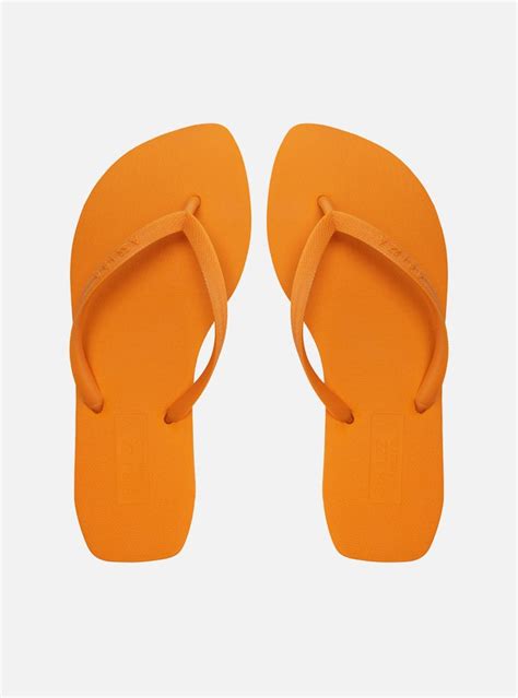 Chinelo De Dedo Laranja Leaf Brizza Arezzo