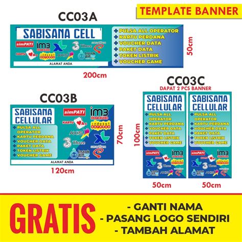 SPANDUK PULSA BANNER PULSA SPANDUK KONTER Gunajaya Printing