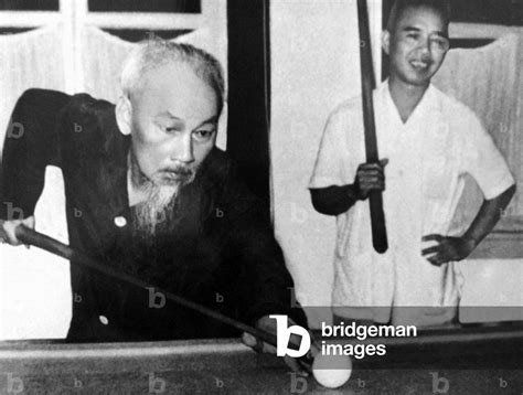 Image Of Vietnam Ho Chi Minh 1890 1969 Playing Billiards With Dr Nhữ