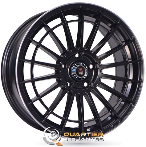 Jante 24H DU MANS MULSANNE 18 NOIRE 4x108 Jantes Alu Jantes Tole