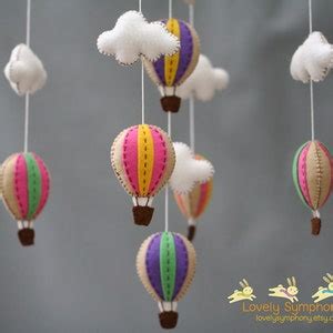Fun Fair Hot Air Balloons Baby Mobile Baby Mobile Etsy