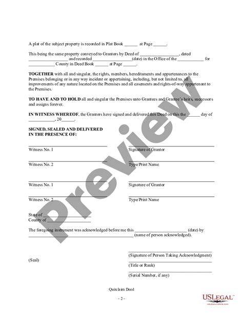 South Carolina Quitclaim Deed Quit Claim Deed Sc Us Legal Forms