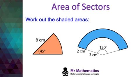 Finding the Area of a Sector - Mr-Mathematics.com