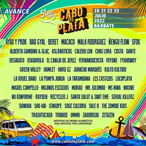 El Festival Cabo de Plata anuncia cartelazo en un primer avance con más