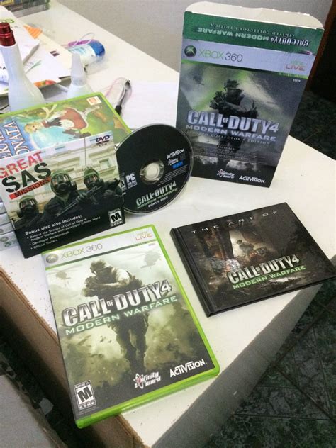 Call Of Duty 4 Modern Warfare Xbox 360 Limited Edition Raro - R$ 200,00 ...