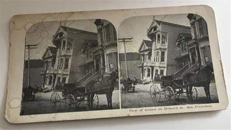 San Francisco 1906 Earthquake Stereoview Cards Stereoscope Howard St