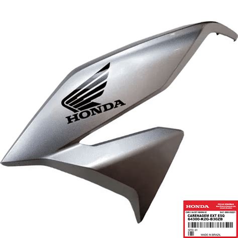 Carenagem Lateral Esquerda Titan 160 2022 2023 Original Honda 64300K2GB30ZB