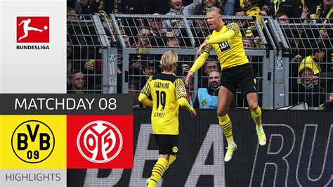 Borussia Dortmund 1 FSV Mainz 05 3 1 Highlights Matchday 8