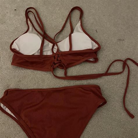 Rose Red Bikini Set Depop