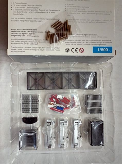 Herpa 520584 Herpa Scenix Series HWC Airport Accessoires Package 1 500