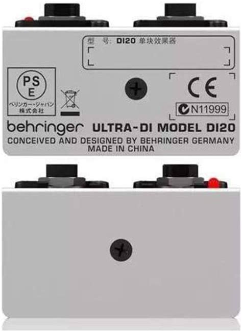 Behringer Ultra DI DI20 Active Direct Box / Splitter, 2 Channel, -20dB ...