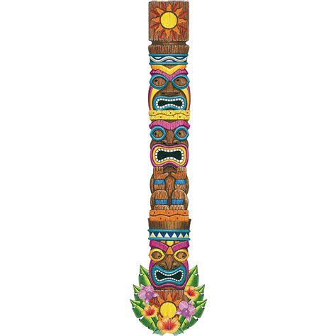 Jointed Tiki Totem Cutout Image 1 Tiki Totem Tiki Party Luau