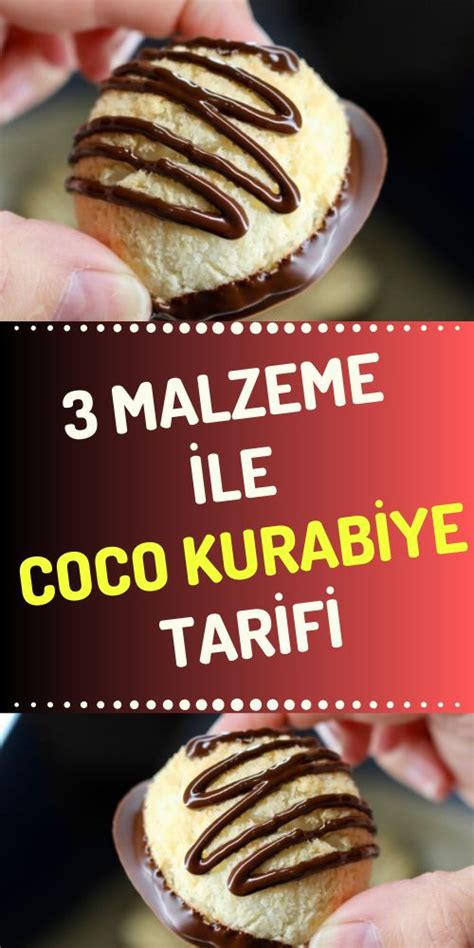 Sadece Malzeme Ile Coco Kurabiye Tarifi Gurme Tarif Kurabiye